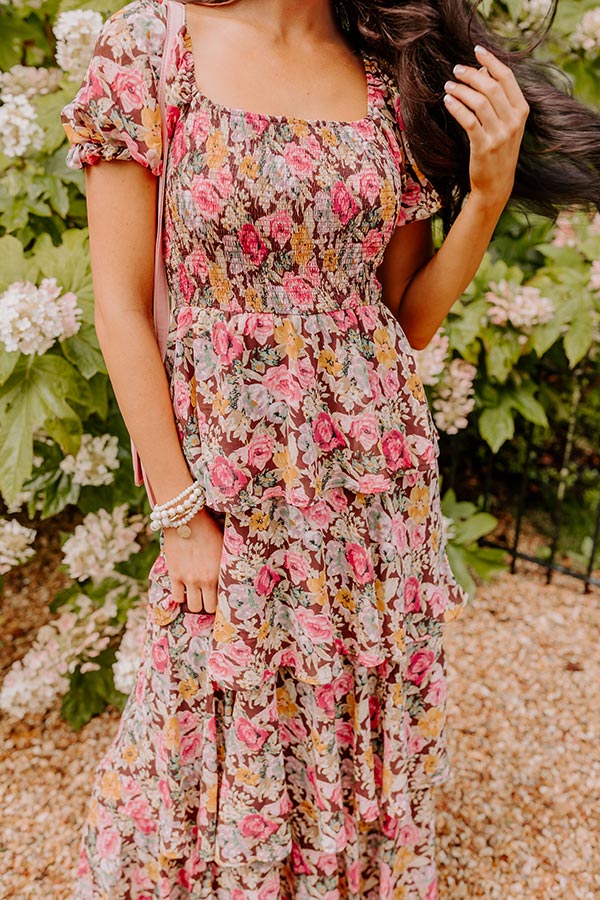 Floral Era Tiered Maxi Image - 2