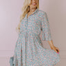 Headed Down Memory Lane Dress In Sky Blue Curves Image - 1
