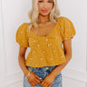 Mango Punch Embroidered Top Image - 1