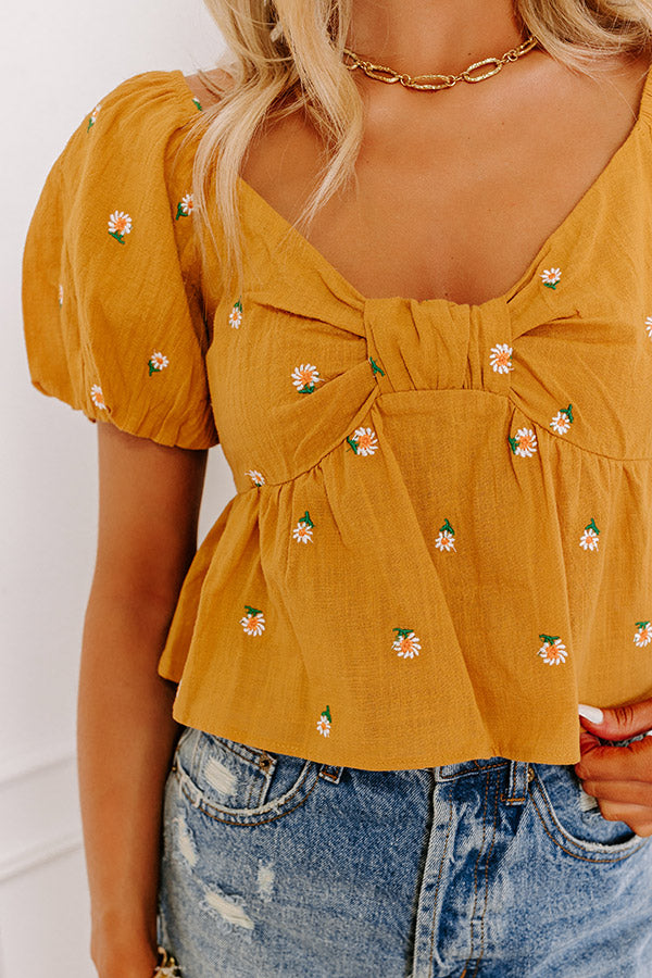 Mango Punch Embroidered Top Image - 2