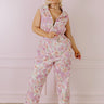 In Full Bloom Denim Jumpsuit Curves Image - 1