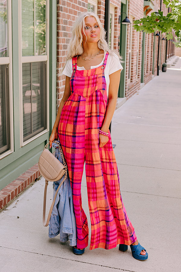 Keeping Interest Linen-Blend Jumpsuit Image - 1