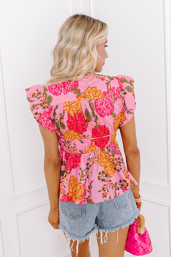 Radiant Beauty Floral Top Image - 4