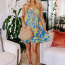 Blossom Bliss Mini Dress In Airy Blue Image - 1