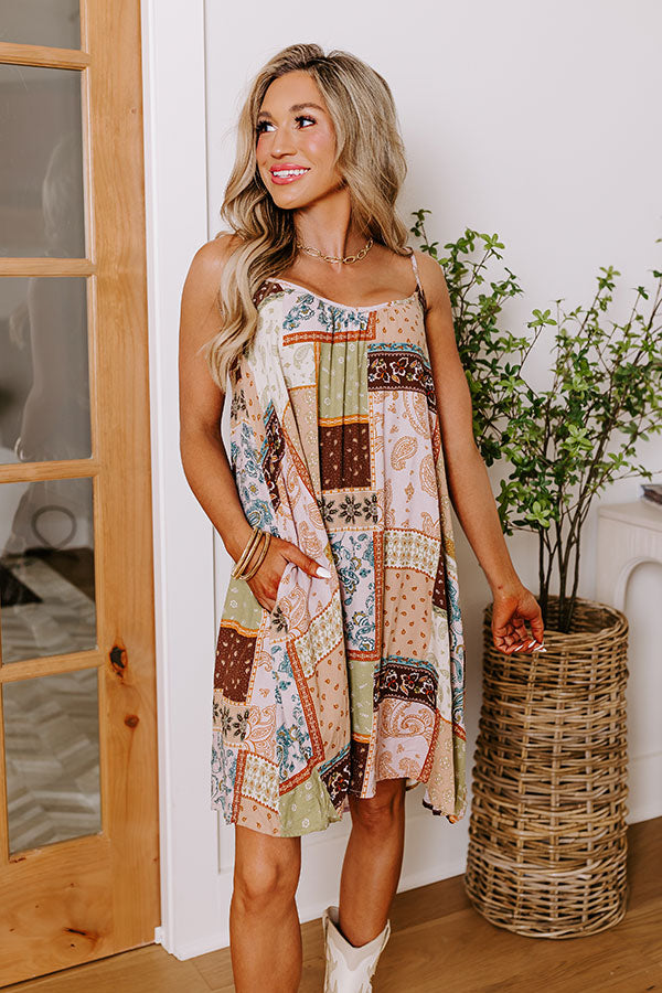 Salty Breeze Babe Shift Dress In Iced Latte Image - 2