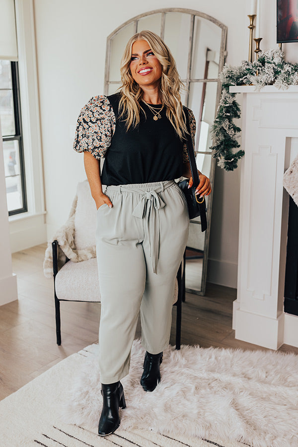 Generate Joy Shift Top in Black Curves Image - 5