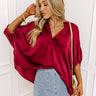New To Town Shift Top In Wine Image - 1