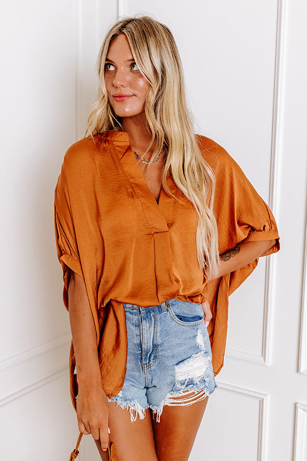New To Town Shift Top In Camel Image - 4