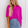 One Way Ticket Shift Top in Berry Image - 1