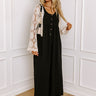 Fall Into Happiness Jumpsuit in Black Image - 1