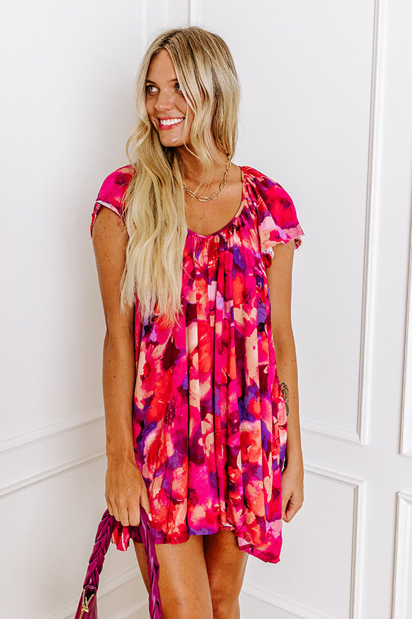 Southern Flair Floral Mini Dress Image - 4