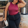 Big Goals Bodysuit In Maroon Curves Image - 1