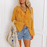 Positive Affirmation Shift Top In Marigold Image - 1