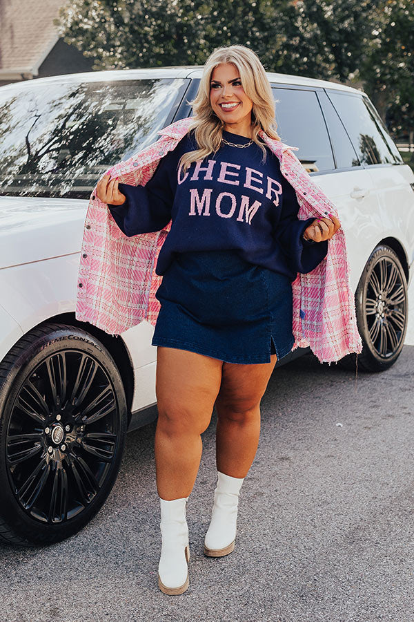 Cheer Mom Sweater Curves