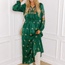 Whispering Sweet Nothings Embroidered Maxi In Hunter Green Image - 1