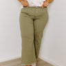 The McKenzie High Waist Jean In Sage Curves Image - 1