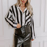 Fiercely Loved Stripe Button Up Image - 1