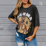 Karma Oversize Distressed Graphic Tee Image - 1