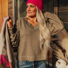 Venture Out Knit Top In Sage Image - 1