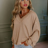 Venture Out Knit Top In Taupe Image - 1