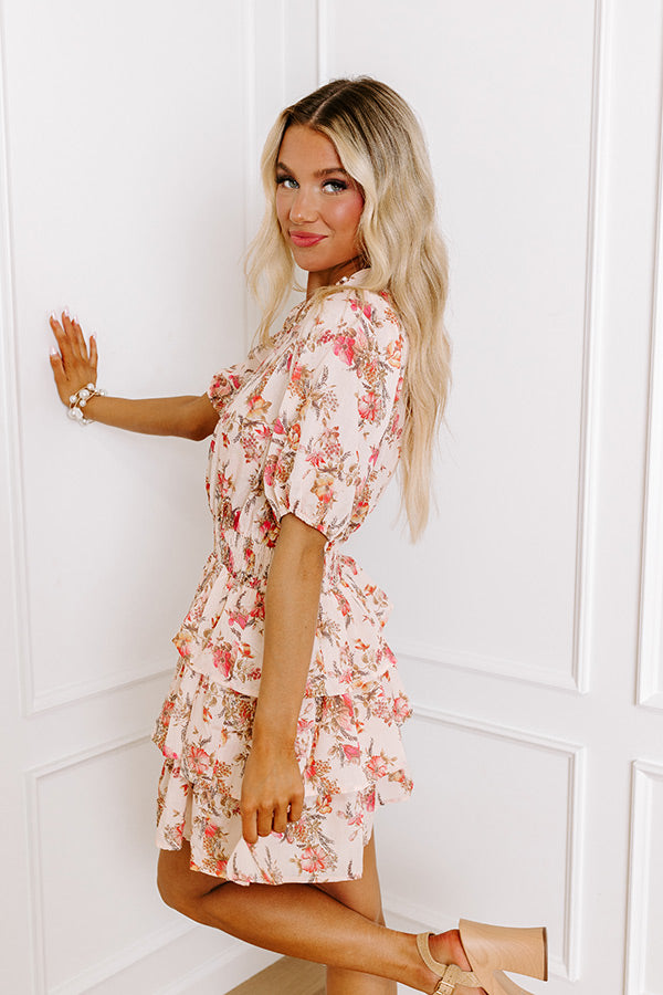 Feel The Romance Floral Mini Dress Image - 2