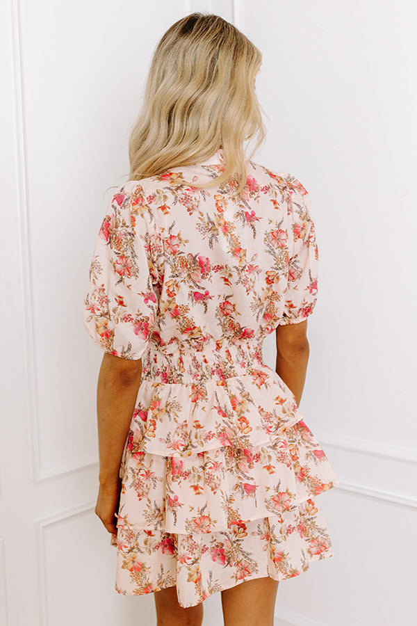 Feel The Romance Floral Mini Dress Image - 4