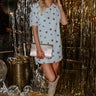 Spotlight Darling Sequin Mini Dress In Sky Blue Image - 1
