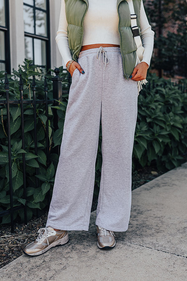 Coziest Place Pants In Grey