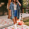 Comfy Glam Flannel Tunic in Hunter Green Image - 1