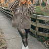 Caffeine Crush Checkered Jacket Curves Image - 1