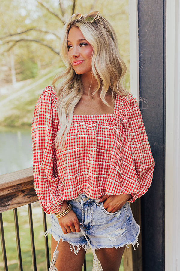 Chic And Gingham Sensible Top Image - 3