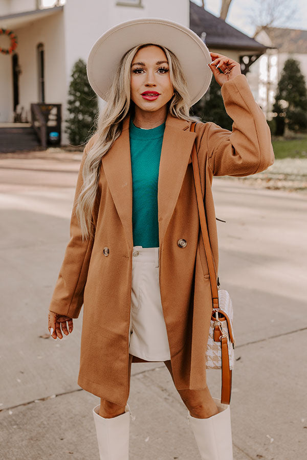 Autumn Treasure Coat In Iced Mocha • Impressions Online Boutique
