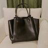 Elodie Lane Faux Leather Tote In Black Image - 1