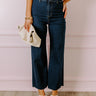 The Adriana High Waist Wide Leg Jean in Dark Wash Image - 1