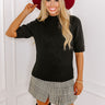 Like Clockwork Knit Sweater Top In Black Image - 1