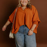 Luxe Lane Shift Top In Pumpkin Curves Image - 1