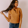 Like Clockwork Knit Sweater Top In Camel Image - 1