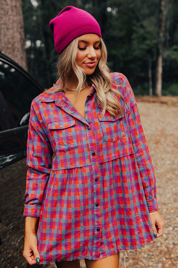 Save Your Seat Plaid Tunic