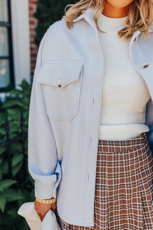 Cozy Daydream Jacket in Sky Blue Image - 3