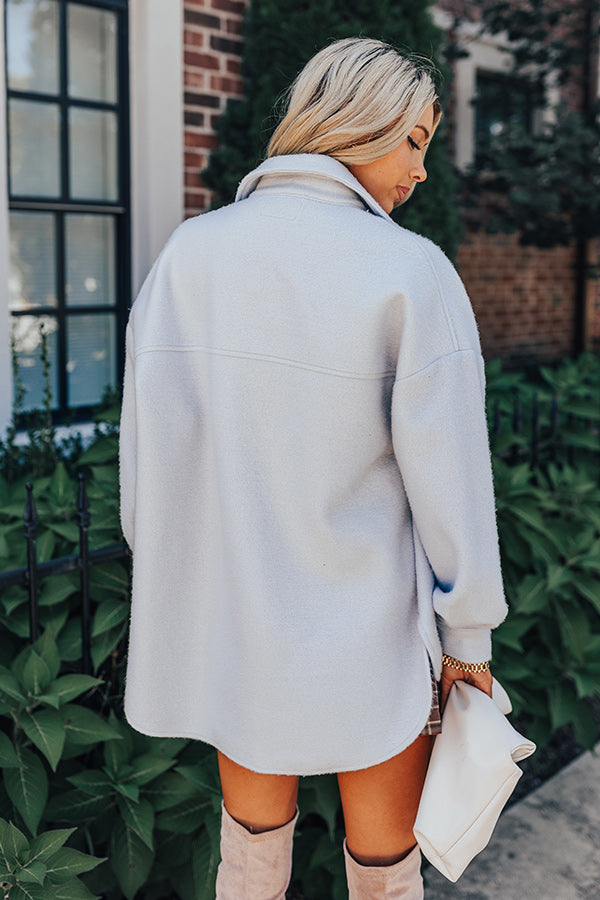 Cozy Daydream Jacket in Sky Blue Image - 4