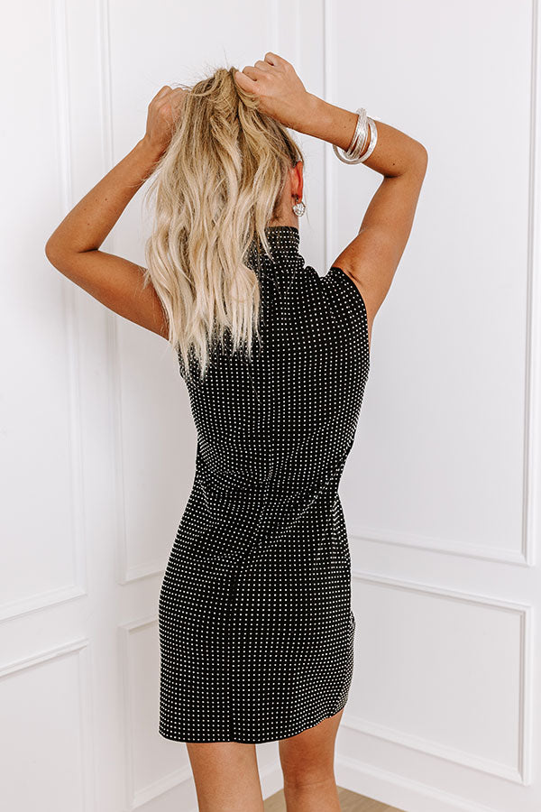 Manhattan Rhinestone Mini Dress