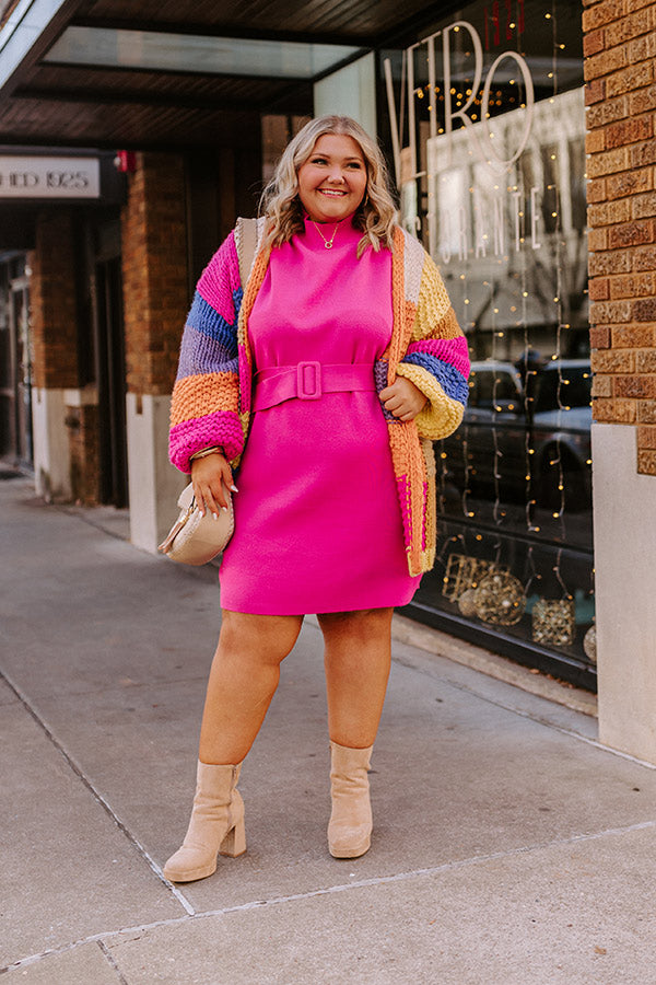 Winter Pink Long Sweater Dress Sidney Sweater Dress Winter Pink Long Sweater Dress Sidney Sweater Dress