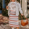 Mulled Wine Stripe Sweater Skirt Curves Image - 1