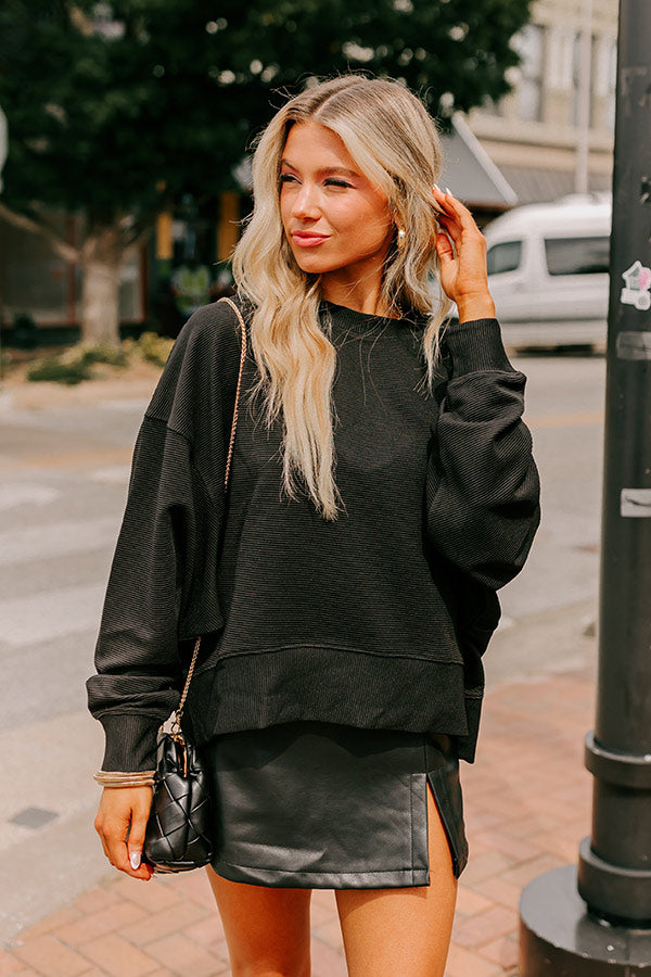 Kick It With Me Ribbed Shift Top Image - 1