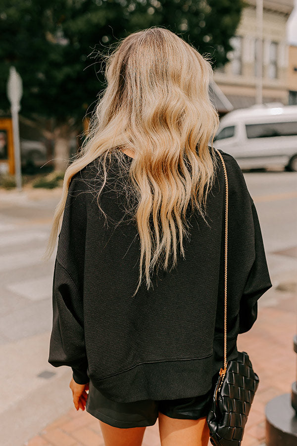 Kick It With Me Ribbed Shift Top Image - 3