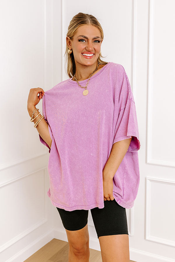 Wonderful Afternoon T-Shirt In Dusty Purple Image - 1