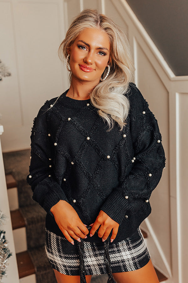 Couture Charm Embellished Sweater Image - 1