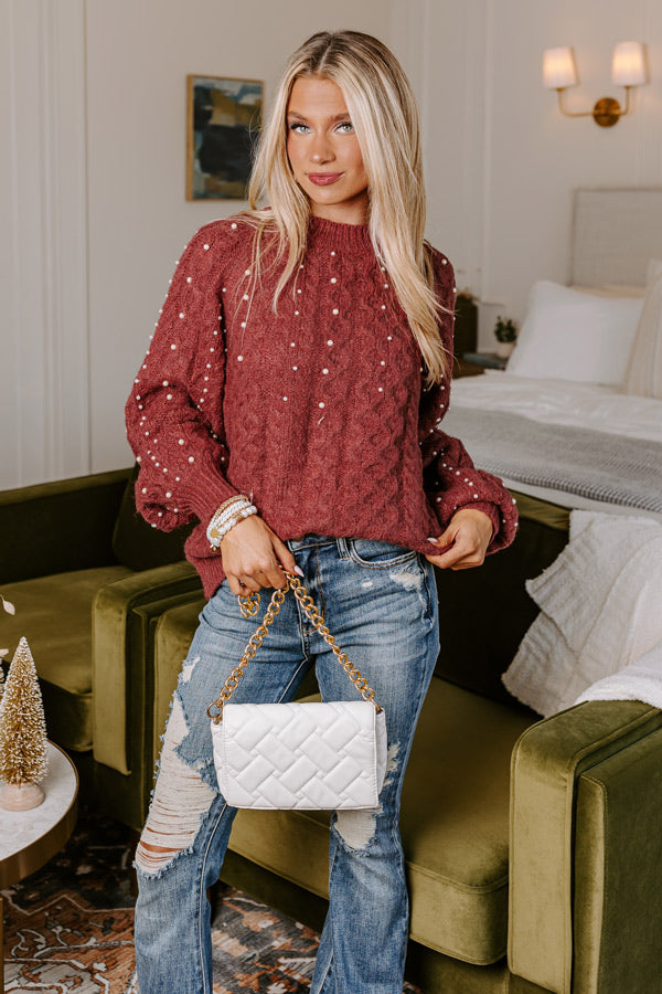 Sending Love To You Embellished Sweater Image - 1