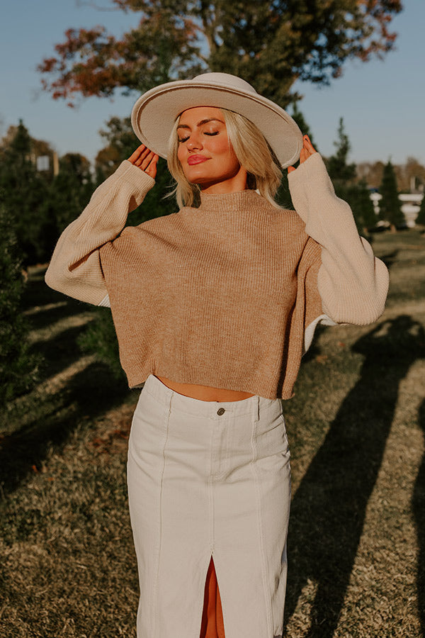 Nantucket Chill Knit Sweater in Iced Latte Image - 1