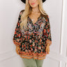 Amber Abundance Floral Top Curves Image - 1